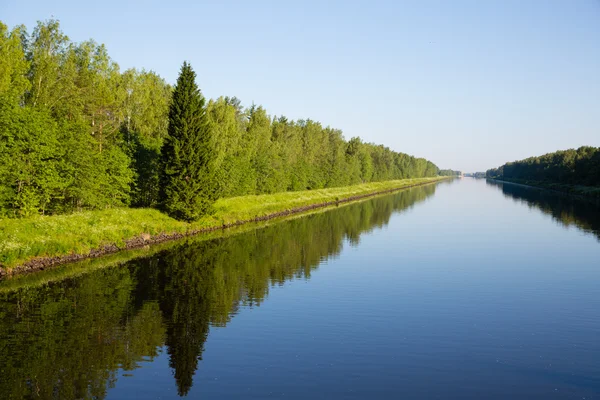 Hajózható csatorna Moszkva — Stock Fotó