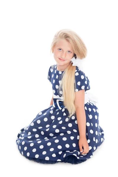 Portrait of a seated girl — Stock Photo, Image