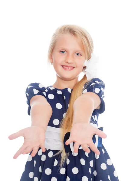 Girl stretches out his arms. — Stock Photo, Image