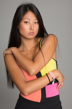 portre genç güzel Asyalı kız 