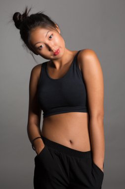 Genç Asyalı kadın portre