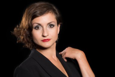 Sevimli esmer kadın 