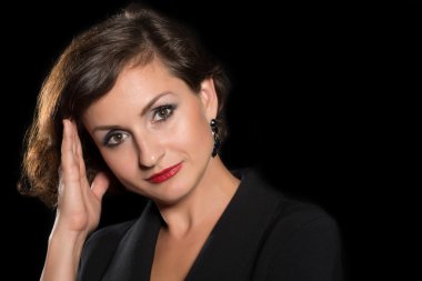 Headshot portre güzel kadın