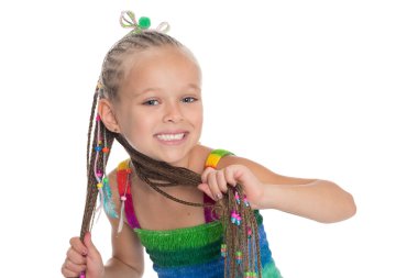 Dreadlocks ile şirin kız