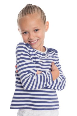 Bir takım elbise denizci çocuk kız