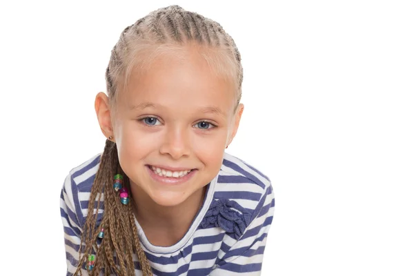 Close-up portret van een klein meisje — Stockfoto