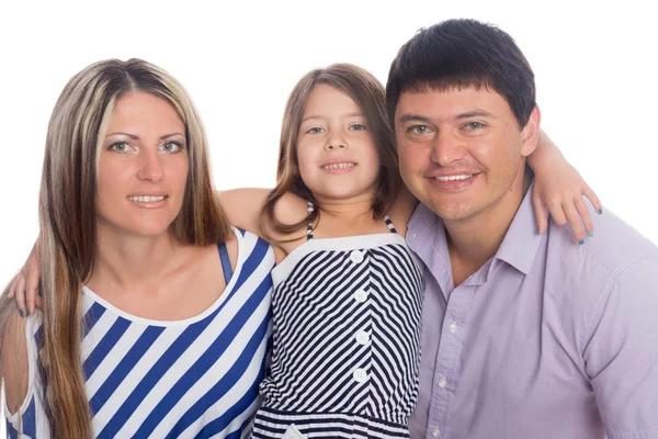 Sonriente familia feliz — Foto de Stock