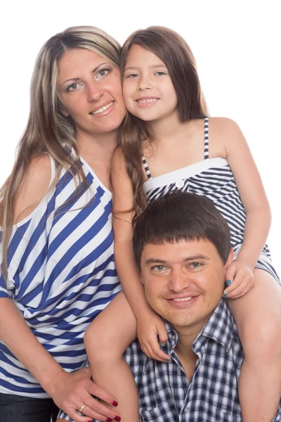 Happy parents with her daughter — Stock Photo, Image