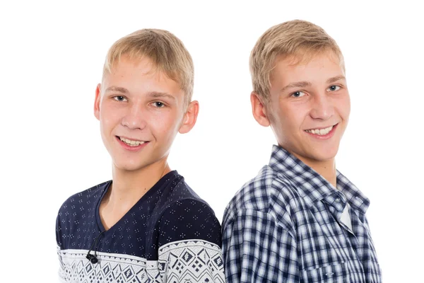 İkiz kardeşler closeup portresi 