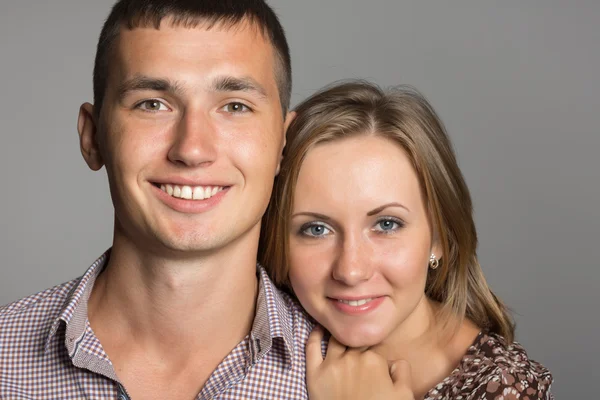 Happy young couple of lovers — Stock Photo, Image