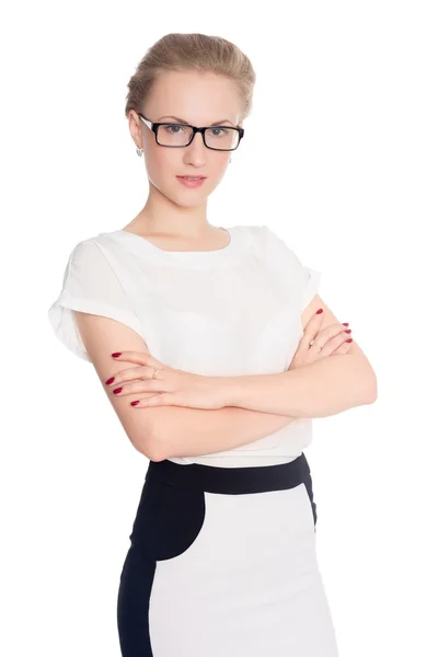 Business woman portrait in glasses — Stock Photo, Image