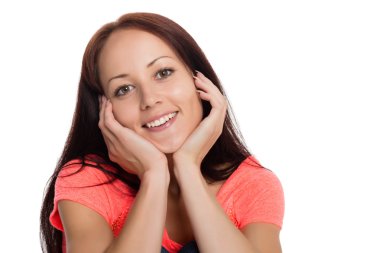 Portre portre neşeli bir esmer