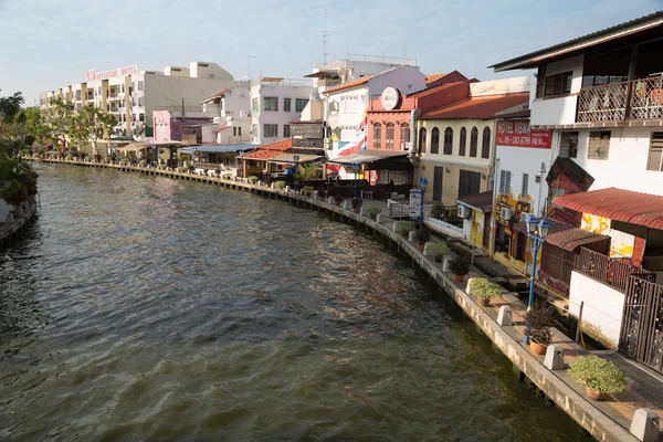 Embankment of the river in Malacca, Malaysia — Stock Photo, Image