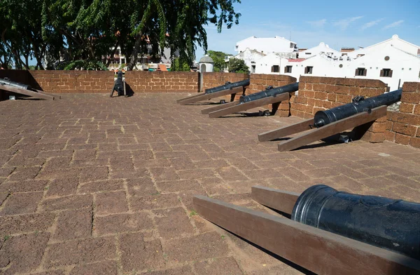 Puerto de Malaca y el río Malaca, Malasia — Foto de Stock