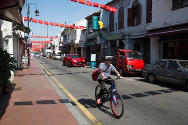Malacca mahallesinde ünlü Jonker Caddesi