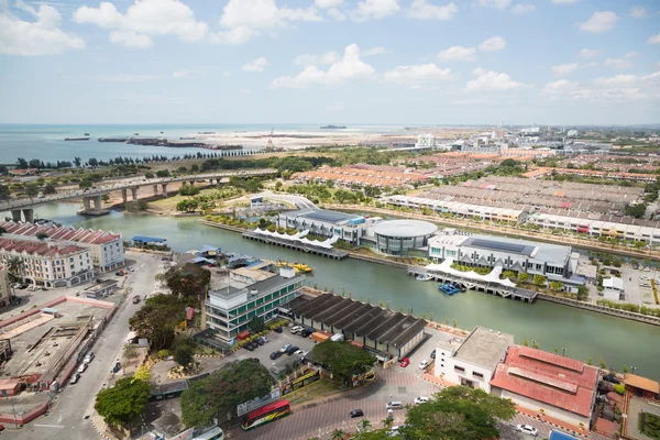 Vista de la vista de pájaro de Malaca, Malasia —  Fotos de Stock