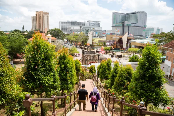 Blick vom hügel von st. paul bei malacca — Stockfoto