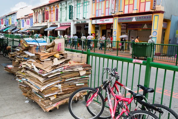 Ethnic district Little India in Singapore — Stock Photo, Image