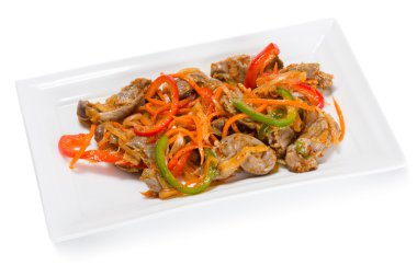 Salata tavuk var ve baharat