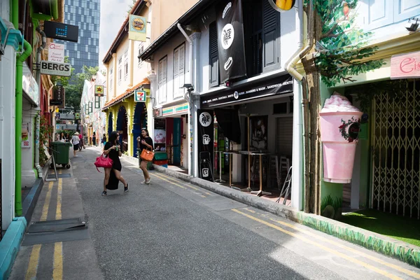 Turistas en el barrio árabe (Kampong Glam) Singapur —  Fotos de Stock