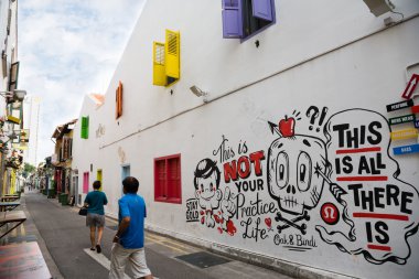 Grafiti Hacı şeritte Singapur