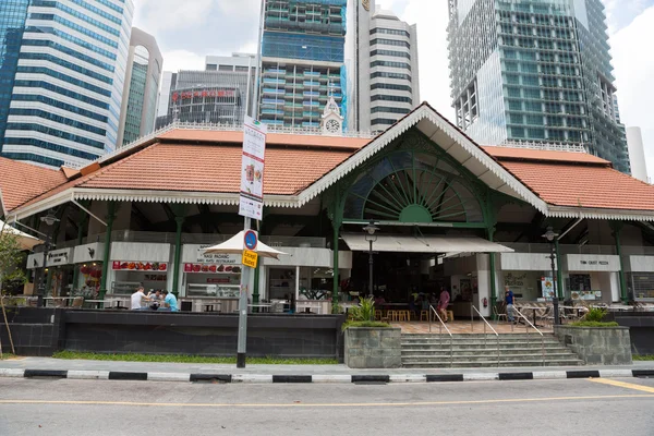 Building Lau Pa Sat Festival Market in Singapore — Stockfoto