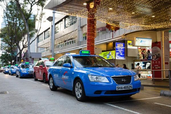 Taxi to Orchard Road in Singapore — Stockfoto