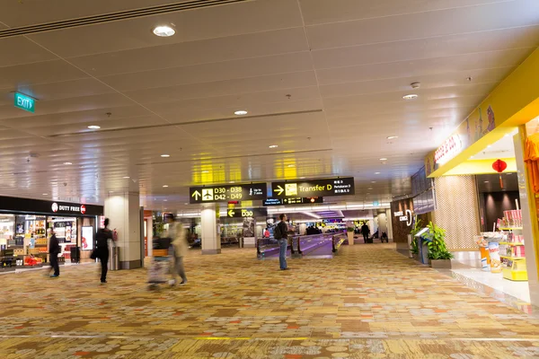 Changi International Airport in Singapore Rechtenvrije Stockafbeeldingen