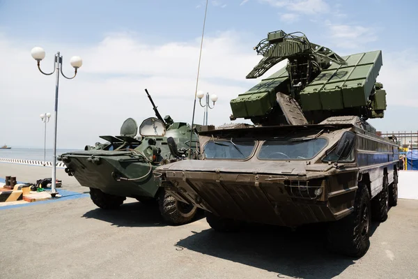 Armored vehicles in Vladivostok — Stock Photo, Image