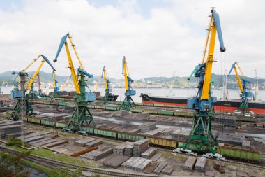 Metal Nakhodka bir gemide yük elleçleme