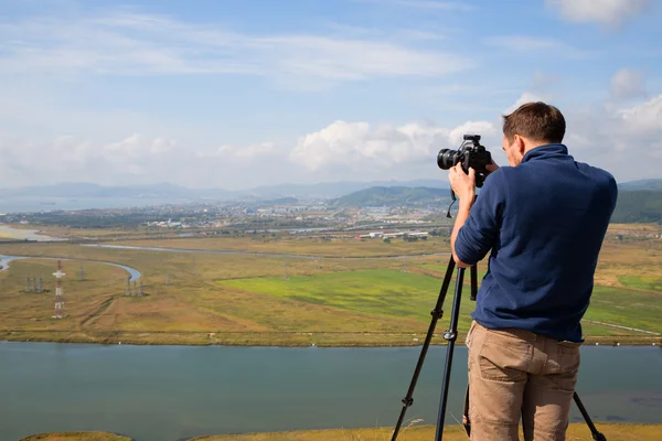Photographer to shoot Nakhodka city — Stok fotoğraf