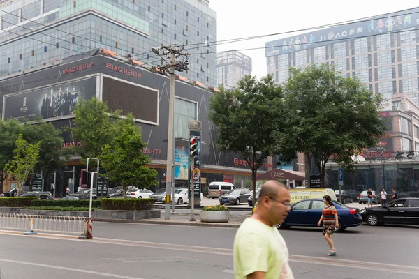 Yabaolu this Russian shopping district in Beijing — Stock fotografie