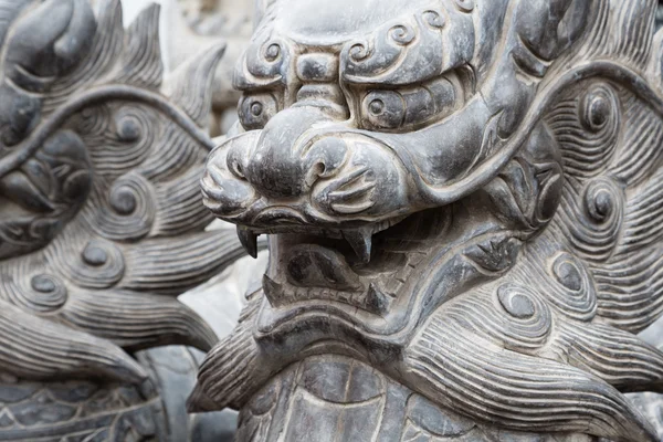 Chinese mythological sculptures in stone — Stock fotografie