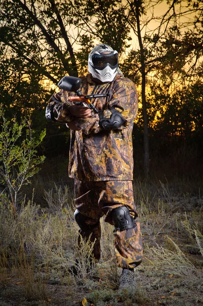 Paintball jugador — Foto de Stock