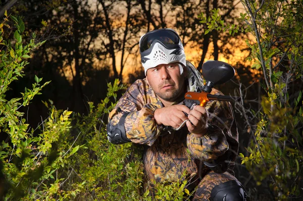 Paintball player — Stock Photo, Image