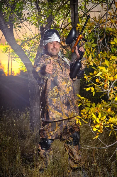 Paintball player — Stock Photo, Image