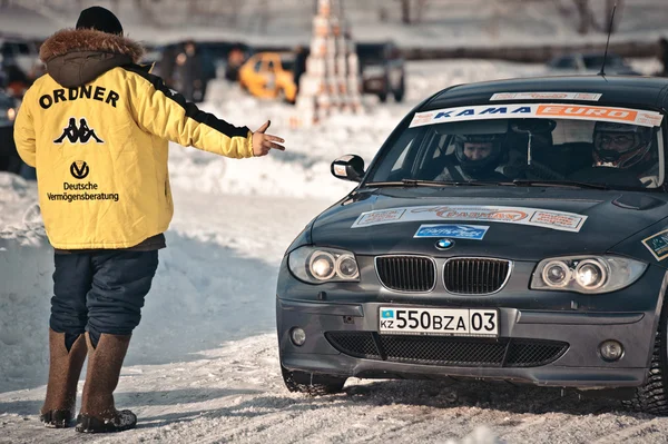 Rally sprint. Kazachstán. — Stock fotografie