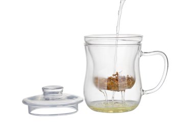 Papatya çayı hazırlanması