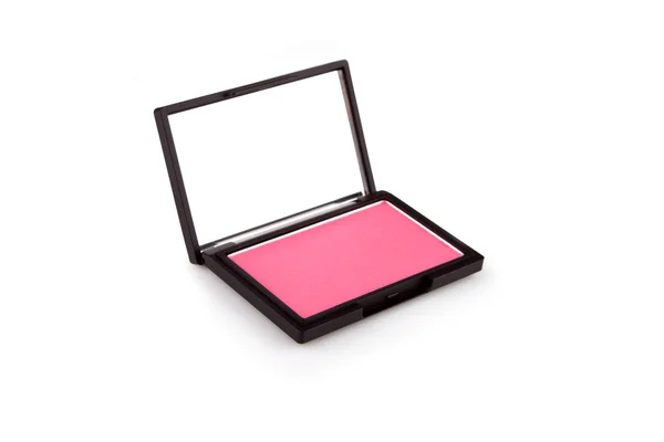 Pink blush isolated on white — Stock Photo, Image
