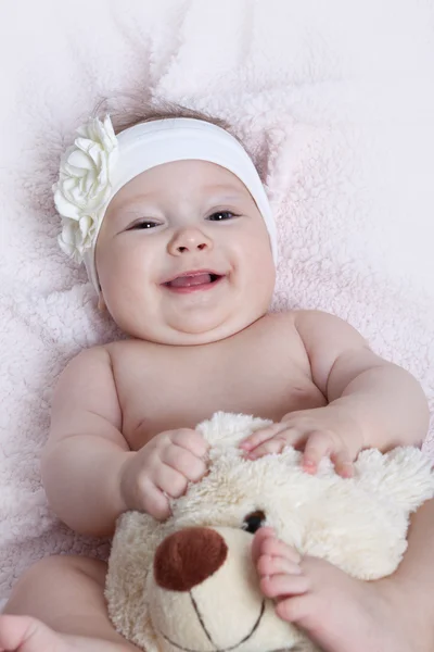 Schattig baby meisje — Stockfoto