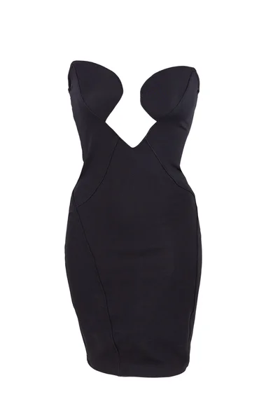 Pequeño vestido negro aislado en blanco —  Fotos de Stock
