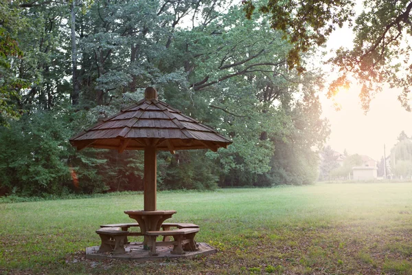 Sunset in the park — Stock Photo, Image