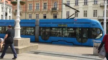 Ban jelacic Meydanı, zagreb, Hırvatistan