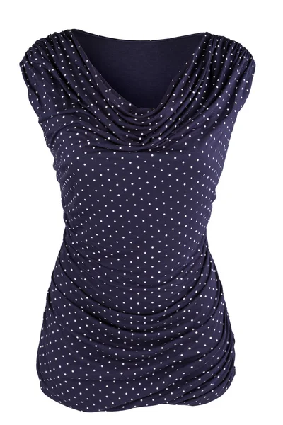 Women's tunic with dots and pleats — Stock Photo, Image