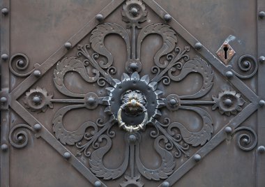 Detail of an antique knocker