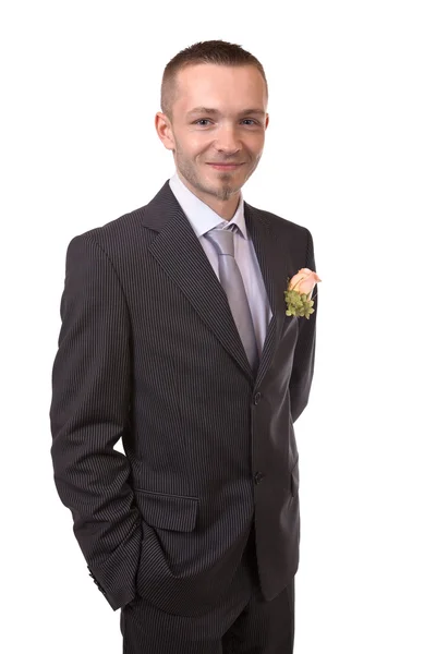 Happy groom portrait — Stock Photo, Image