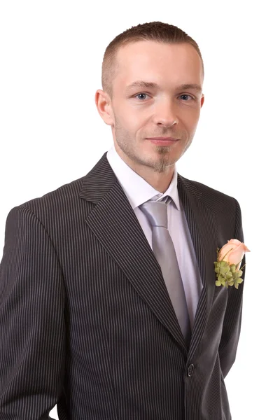 Portrait of a groom — Stock Photo, Image
