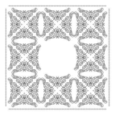 floral background on white - vector illustration