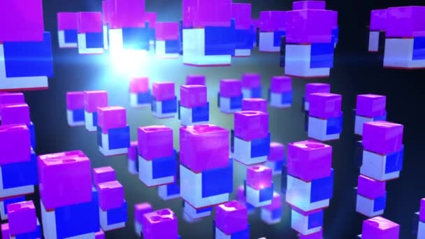 Cubes colorés abstraits — Video