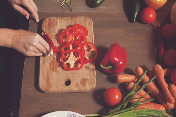 Into rings is pepper — Stock Photo, Image